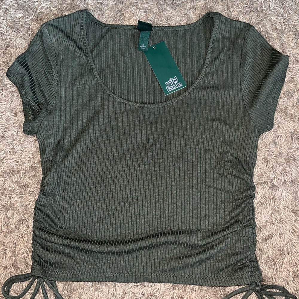 green t-shirt